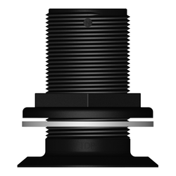 THRUHULL,GRP 1-1/2" NPS Recessed (Flush). Black