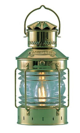 ANCHOR LAMP,4"BRASS,ELEC