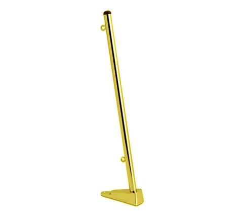 Flagpole with Base. Brass. 20"