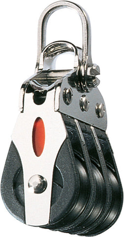 BLOCK,TRIPLE,BALL BEARING 1/4"