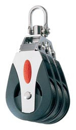 BLOCK,TRIPLE,SWIVEL 3/8"