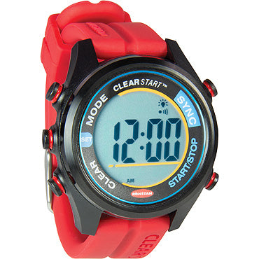 CLEAR START SAILING WATCH - 40mm Red&Black