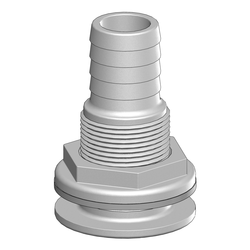 THRUHULL with 1-1/4" HOSE BARB