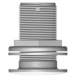 THRUHULL,GRP  1-1/2" NPS White