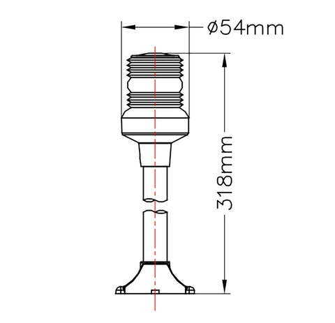 ANCHOR LIGHT,LED 12-1/2"