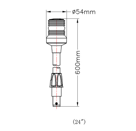 ANCHOR LIGHT,LED,24",2.4W