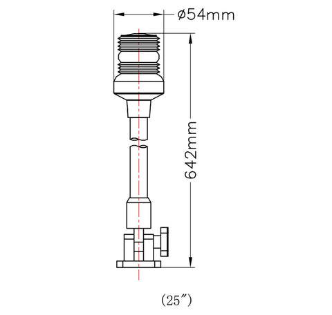 ANCHOR LIGHT,W/LED 25"