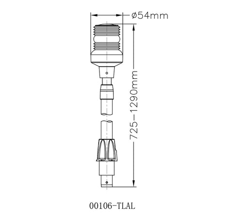 ANCHOR LIGHT,LED,28-1/2"