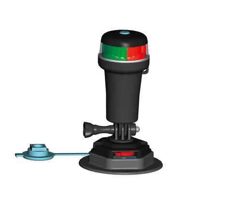 PORTABLE NAV LIGHT With Swivel. With Stick-On Base for Inflatables