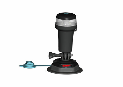 RAIL MOUNT PORTABLE NAV LIGHT With Swivel. With Stick-On Base for Inflatables