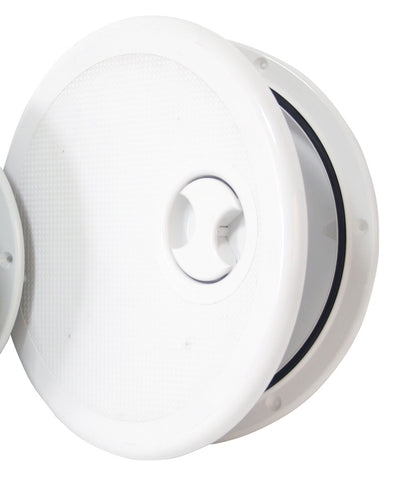 HATCH,ROUND,WHITE, 8"