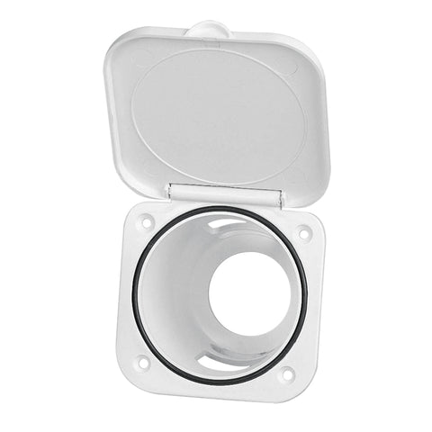 HATCH BOX,RECT WHT.4"x4"