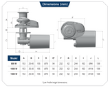 WINDLASS,LOFRANS,X2 CAPSTAN 1500W, ALUMINUM