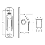 BLOCK,EXIT. HI LOAD 40mm