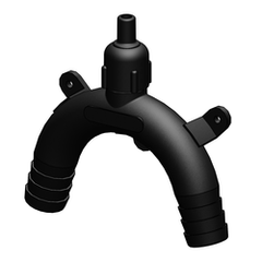 VENTED LOOP 1" BLACK