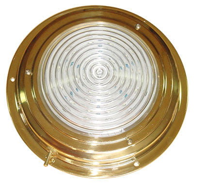 LED DOME LIGHT,TITAN BRASS 4"