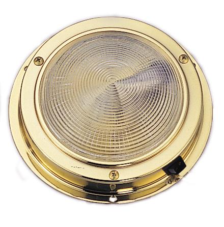 DOME LIGHT,BRASS 5"