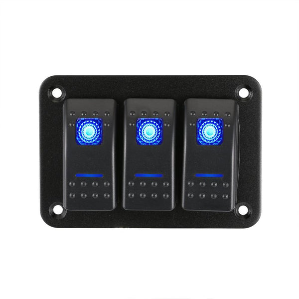 3 Power R Switch Panel SWITCH PANEL,3 GANG ROCKR – Victory Products