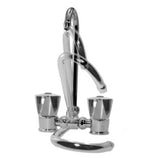 DUAL FAUCET - CHROMED BRASS