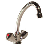 DUAL FAUCET - CHROMED BRASS