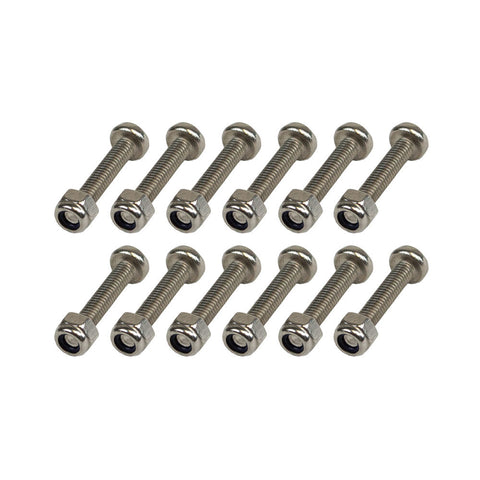 SET OF 12 BOLTS AND SELFLOCKING NUTS