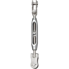 Stainless Steel 316 3/8 Turnbuckle Hook and Eye with Locknuts 3/8