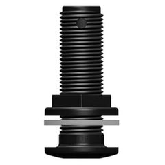 THRUHULL,GRP  1/2" NPS Black