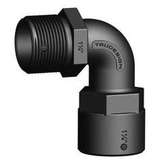 90 DEGREE THREAD CONNECTOR - 1-1/4" F TO 1-1/4" M THREAD