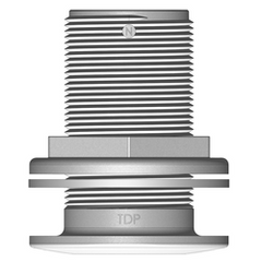 THRUHULL,GRP  1-1/2" NPS White